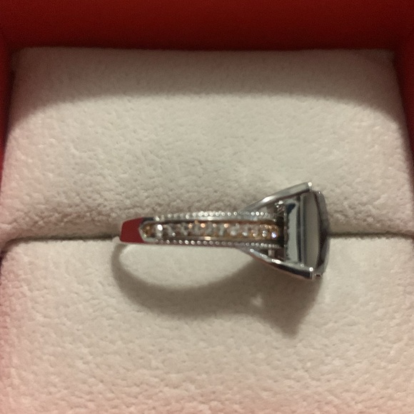 Korite Ammolite Ring- Raye Sterling Silver Topaz Ring - Picture 3 of 7